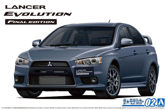 Aoshima The Model Car 1/24 Mitsubishi CZ4A Lancer Evolution Final Edition '15 Plastic Model
