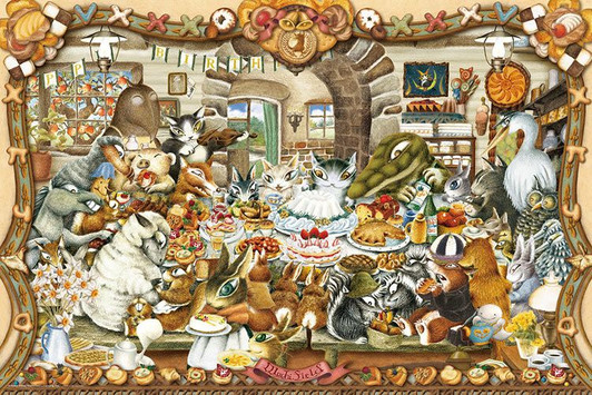 Yanoman 10-1426 Jigsaw Puzzle Wachifield Dayan's Sweets Party (1000 Pieces)