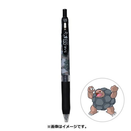Pokemon Center Original SARASA Ballpoint Pen 0.5mm Pokemon Shirts Pattern Golem