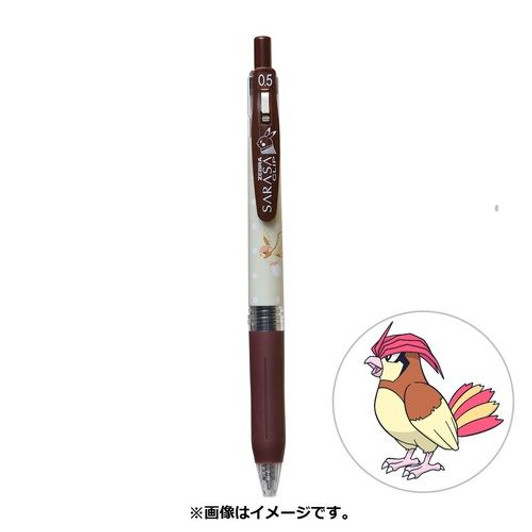 Pokemon Center Original SARASA Ballpoint Pen 0.5mm Pokemon Shirts Pattern Pidgeotto