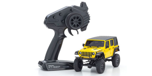 Kyosho RC Model Car Ready Set MINI-Z 4ÁE4 Series Jeep WRANGLER UNLIMITED Rubicon Hellayella 32521Y