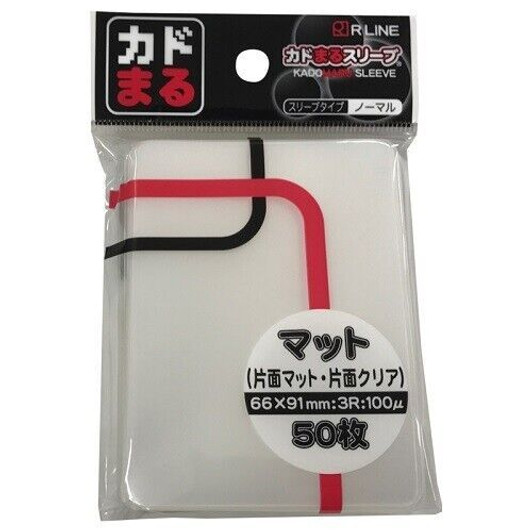 R Line Rounded Corner Sleeve Matte Transparent 50Sleeves Pack