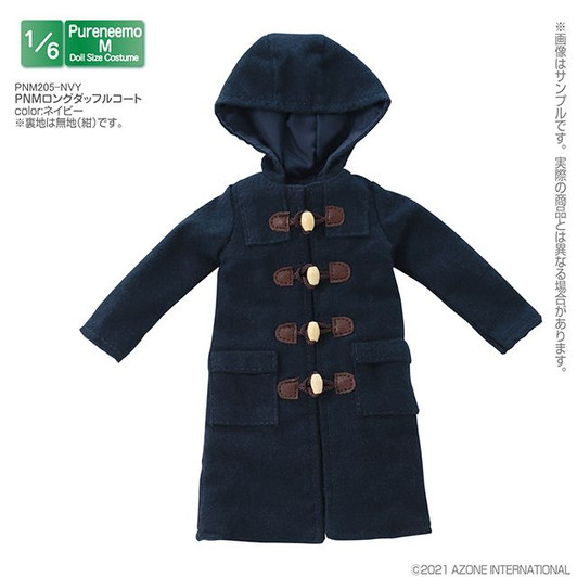 Azone PNM205-NVY 1/6 Pure Neemo M Long Double Coat (Navy)
