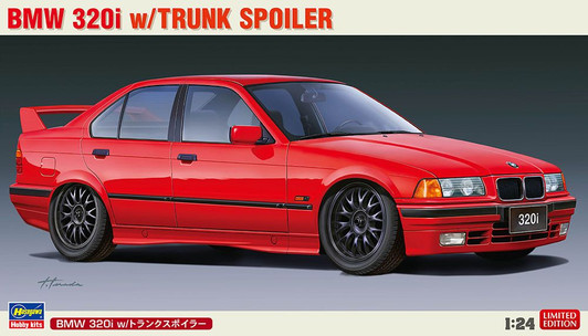 Hasegawa 1/24 BMW 320I w/Trunk Spoiler Plastic Model