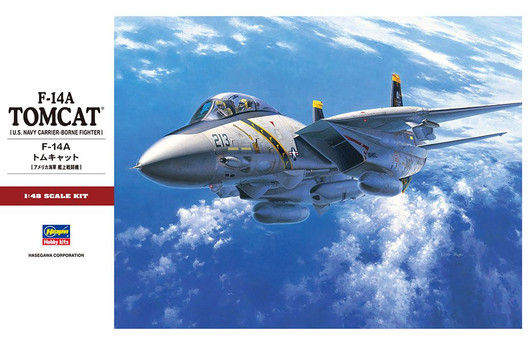Hasegawa 1/48 F-14A Tomcat U.S. Navy Carrier-Borne Fighter Plastic Model