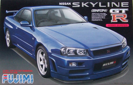 Fujimi Inch Up 1/24 Nissan Skyline GT-R R34 Nismo Plastic Model