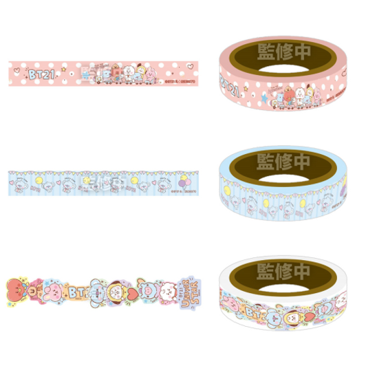 Bandai Candy BT21 Masking Tape Collection 12pcs Box Bandai Candy BT21 Masking Tape Collection 12pcs Box