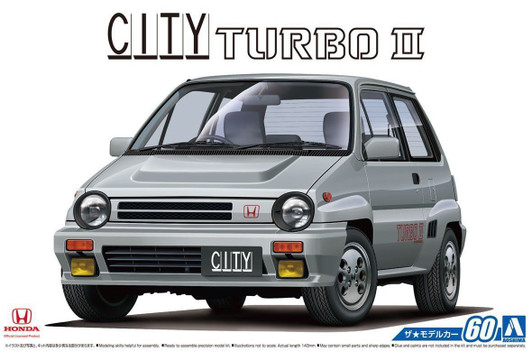 Aoshima The Model Car 1/24 Honda AA City Turbo II '85 Plastic Model