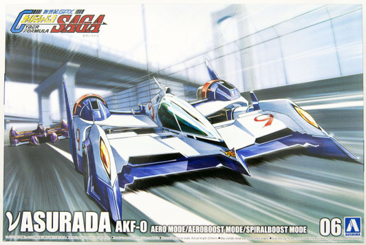 Aoshima Cyber Formula 1/24 V Asurada AKF-0 Aero mode / Aero boost mode / Spiral boost mode Plastic Model
