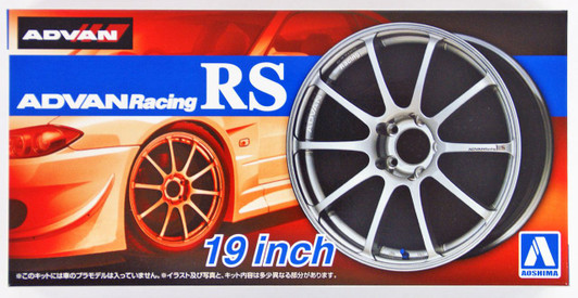 Aoshima Tuned Parts 1/24 Advan Racing RS 19inch Tire & Wheel Set