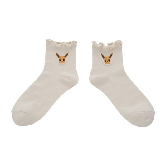 Pokemon Center Original Middle Socks One-Point Eevee (23-25cm)