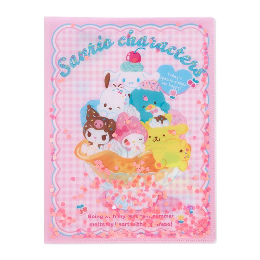 Sanrio Sanrio Characters A4 Clear File (Ice Cream Parlor)
