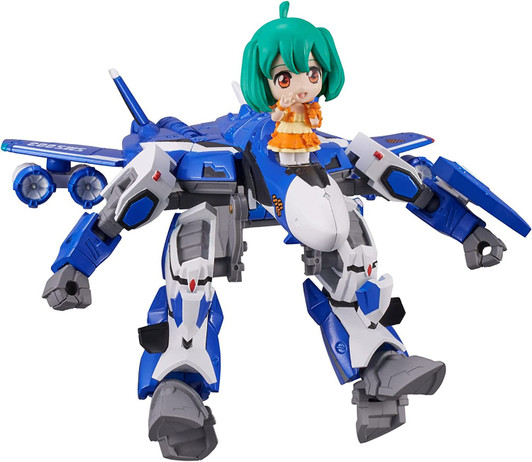 Bandai TINY SESSION VF-25G Messiah Valkyrie Michael Custom with Ranka (Macross Frontier)