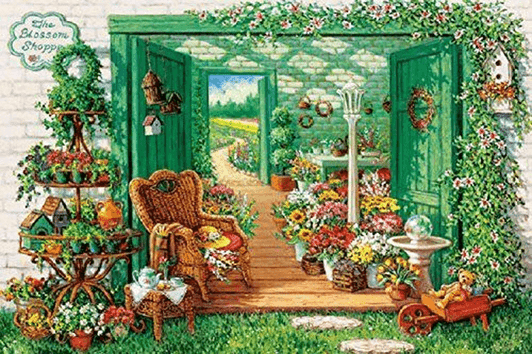 APPLEOne Jigsaw Puzzle 1000-786 My Flower Shop (1000 Pieces) APPLEOne Jigsaw Puzzle 1000-786 My Flower Shop (1000 Pieces)