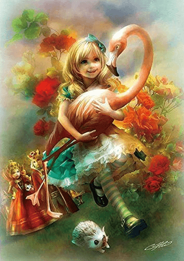 APPLEOne Jigsaw Puzzle 108-082 Alice In Wonderland (108 Pieces)