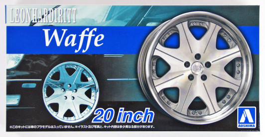 Aoshima Tuned Parts 1/24 Leonhardiritt Waffe 20inch Tire & Wheel Set