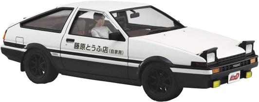 Aoshima Initial D 1/24 Takumi Fujiwara AE86 Trueno Project D Ver. w/ Driver Plastic Model