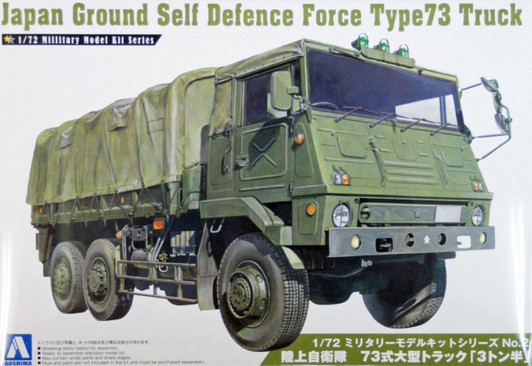 Aoshima Military Model Kit 1/72 JGSDF Japan Ground Self Defence Force Type 73 Truck Plastic Model