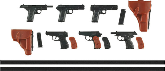 Tomytec Military Series 1/12 Little Armory LA085 Tokarev & Makarov Type Plastic Model