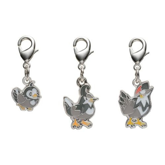 Pokemon Center Original Metal Keychain Series -  Starly 396-397-398