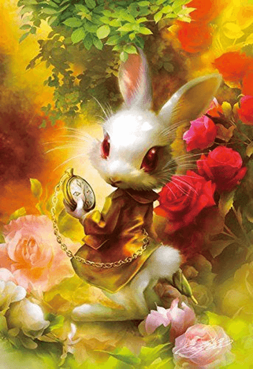 APPLEOne Jigsaw Puzzle 300-298 Alice in Wonderland White Rabbit (300 Pieces)