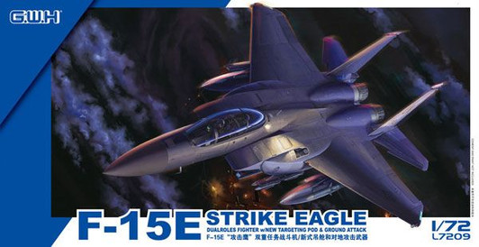 Great Wall Hobby 1/ 72 F-15E Strike Eagle Dualrolees Fighter w/New Taroeting Pod & Ground Attack Plastic Model