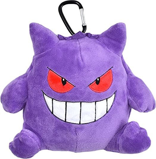 Pokemon Center Plush Pouch with Carabiner Gengar
