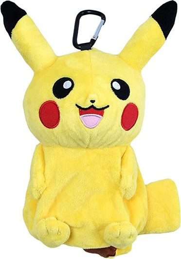 Pokemon Center Plush  Pouch with Carabiner Pikachu