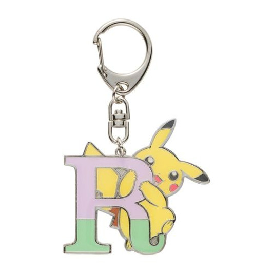 Pokemon Center Original Pikachu Alphabet Keychain - R