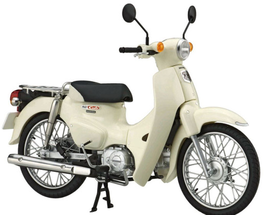 Fujimi 1/12 NEXT Series Honda Super Cub 110 Classical White Plastic Model