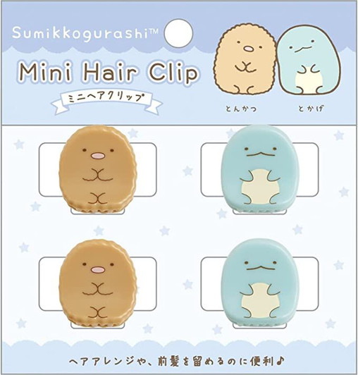 San-x SG Mini Hair Clip FE33605 Tokage & Tonkatsu