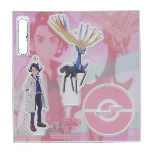 Pokemon Center Original Acrylic Stand Key Chain TRAINERS Salon!! - Xerneas