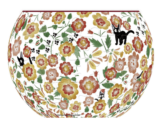 Ensky 3D Jigsaw Puzzle AT8-04 Kikis Delivery Service Ghibli Flower (84 Pieces)