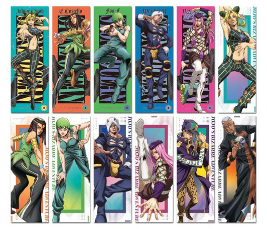 Ensky JoJo's Bizarre Adventure Stone Ocean Character Poster Collection 6pcs Complete Box