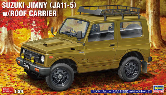 Hasegawa 1/24 Suzuki Jimny JA11-5 w/Roof Carrier Plastic Model