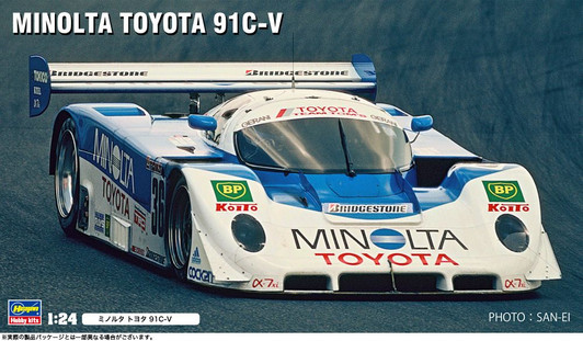 Hasegawa 1/24 Minolta Toyota 91C-V Plastic Model