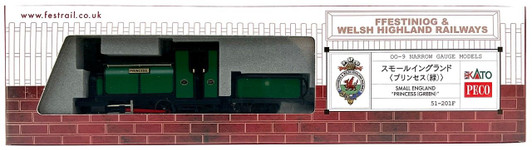 Kato 51-201F Steam Locomotive Small England 'Princess (Green)' (OO-9 Narrow Scale)