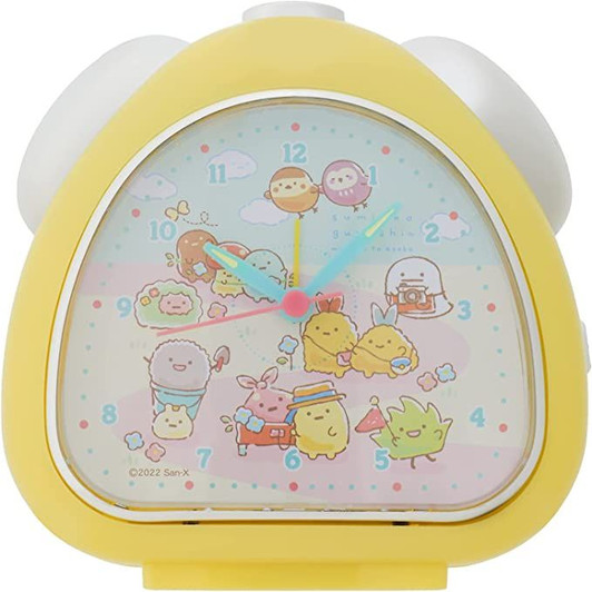 T's Factory Sumikko Gurashi Rice Ball Shaped Clock - Yellow