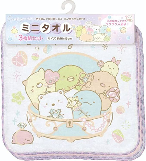 San-x Sumikko Gurashi Set of 3 Mini Towels CM35203