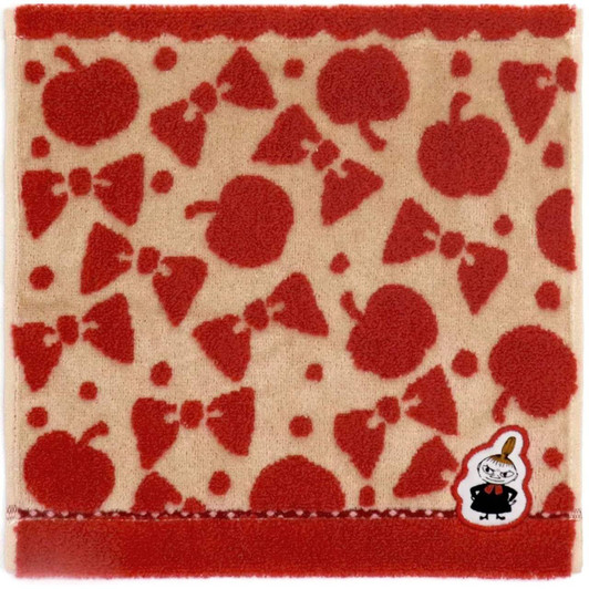 Moomin Towel Handkerchief Stamp Red