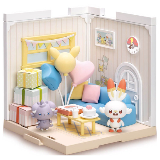 Takara Tomy A.R.T.S Pokemon PokePeace House Lounge Scorbunny & Espurr