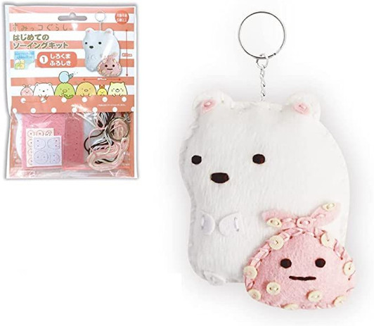 ONOEMAN First Sewing Kit Sumikko Gurashi Shirokuma &Furoshiki