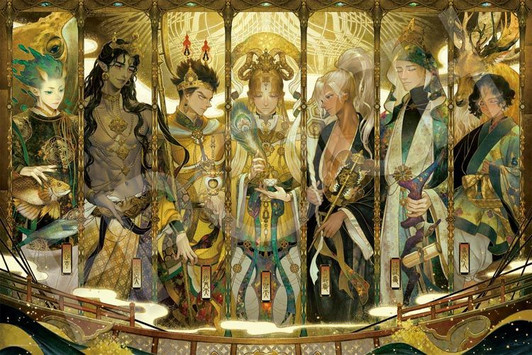 Epoch 12-519s Jigsaw Puzzle Chatalaw Shichifuku (1000 Pieces)