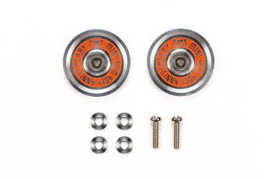 Tamiya 95643 Mini 4WD 40th Anniv. 19mm All Aluminum Bearing Roller Set
