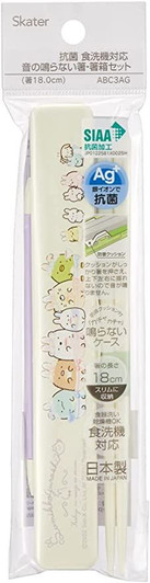 Skater Sumikko Gurashi Chopsticks with Case - Rabbit Garden