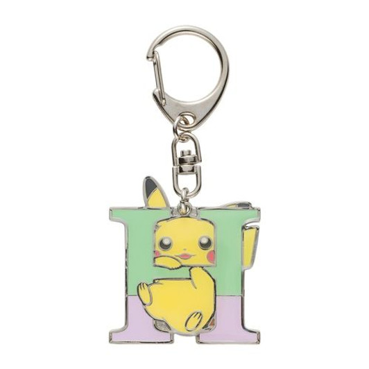 Pikachu  Alphabet Keychain - H