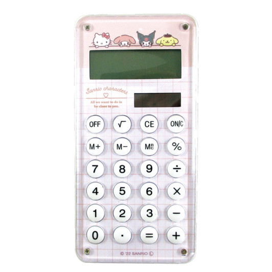 T's Factory Sanrio Slim Calculator - Pink T's Factory Sanrio Slim Calculator - Pink
