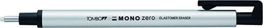 Tombow Mono Zero Round Eraser - Silver Tombow Mono Zero Round Eraser - Silver