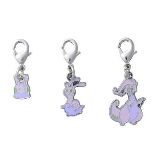 Pokemon Center Original Metal Keychain Series - Goomy 704 - 705 - 706