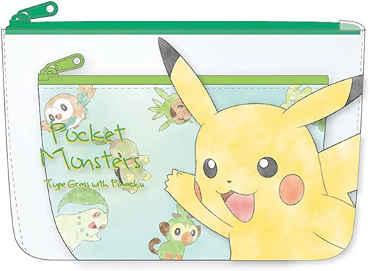 T's Factory Pokemon Pouch Grass Type with Pikachu
